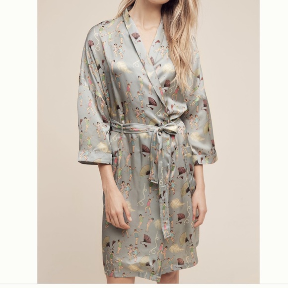 Silk Karen Mabon Great Gatsby Anthropologie Robe - Picture 7 of 7